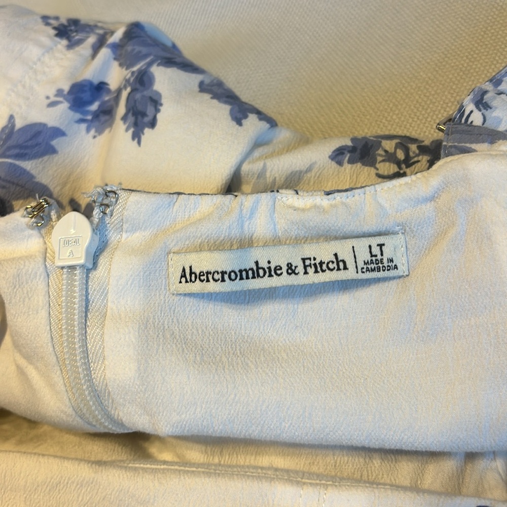 Abercrombie and Fitch Stretch Cotton A-Line Mini Dress (Size LT) - Picture 11 of 14